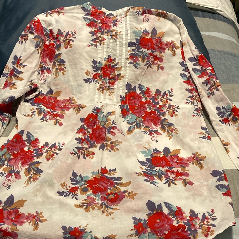 Floral Women's Top - Red and Purple - Picture 10 of 12